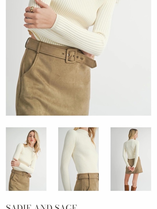 Sadie & Sage Tops - SADIE AND SAGE
Bakery Ribbed Knit Sweater